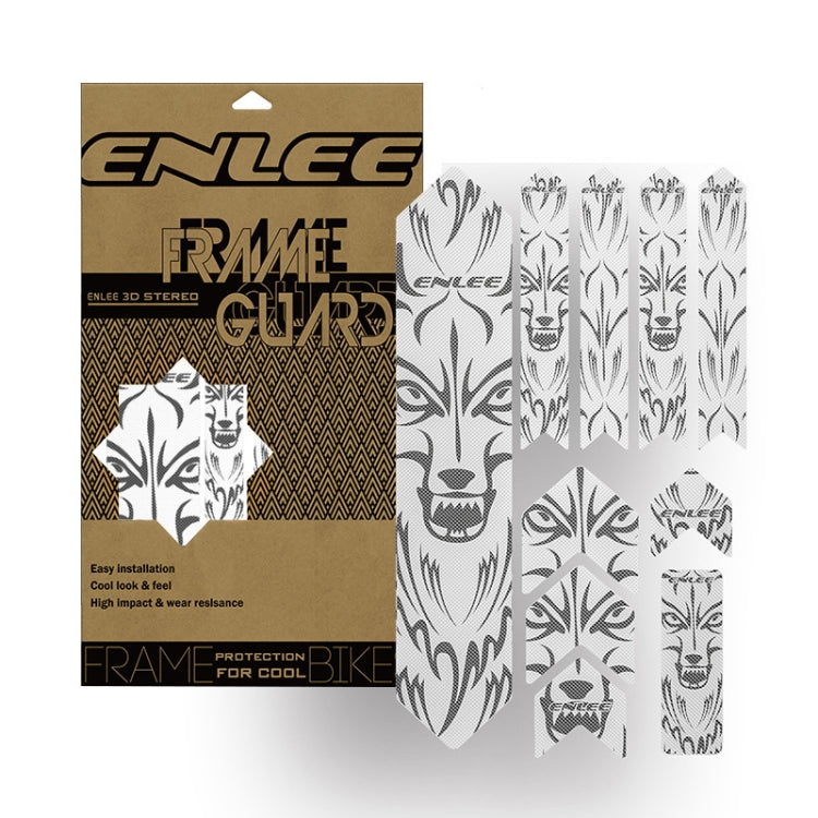 ENLEE 10pcs /Set Mountain Bike Frame Anti-Scratch Sticker Waterproof Protective Film For Cycling Equipment