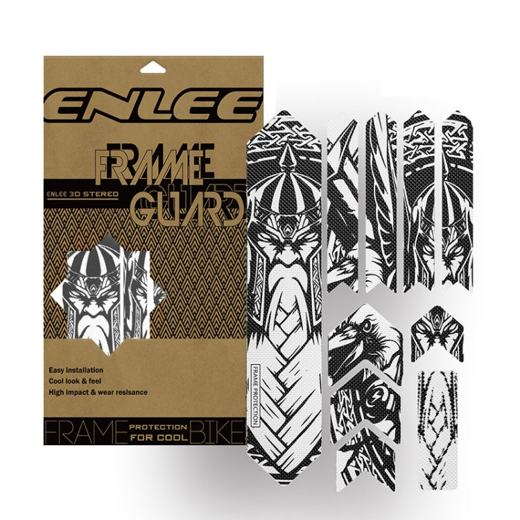 ENLEE 10pcs /Set Mountain Bike Frame Anti-Scratch Sticker Waterproof Protective Film For Cycling Equipment