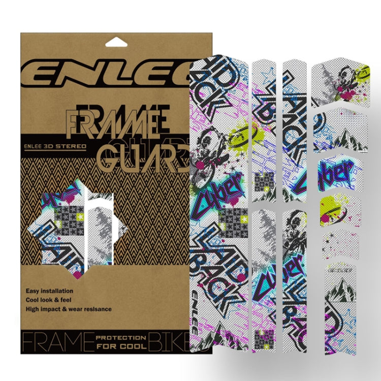 ENLEE 11pcs /Set Mountain Bike Frame Color Changing Anti-Scratch Sticker Waterproof Protective Film For Cycling Equipment