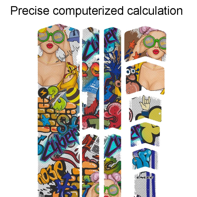 ENLEE 11pcs /Set Mountain Bike Frame Color Changing Anti-Scratch Sticker Waterproof Protective Film For Cycling Equipment