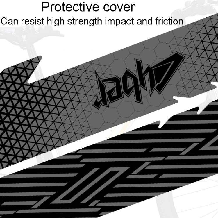 ENLEE E17305 6pcs /Set Road Bike Frame Stickers Thickened Waterproof Chain Guard Protector Decal