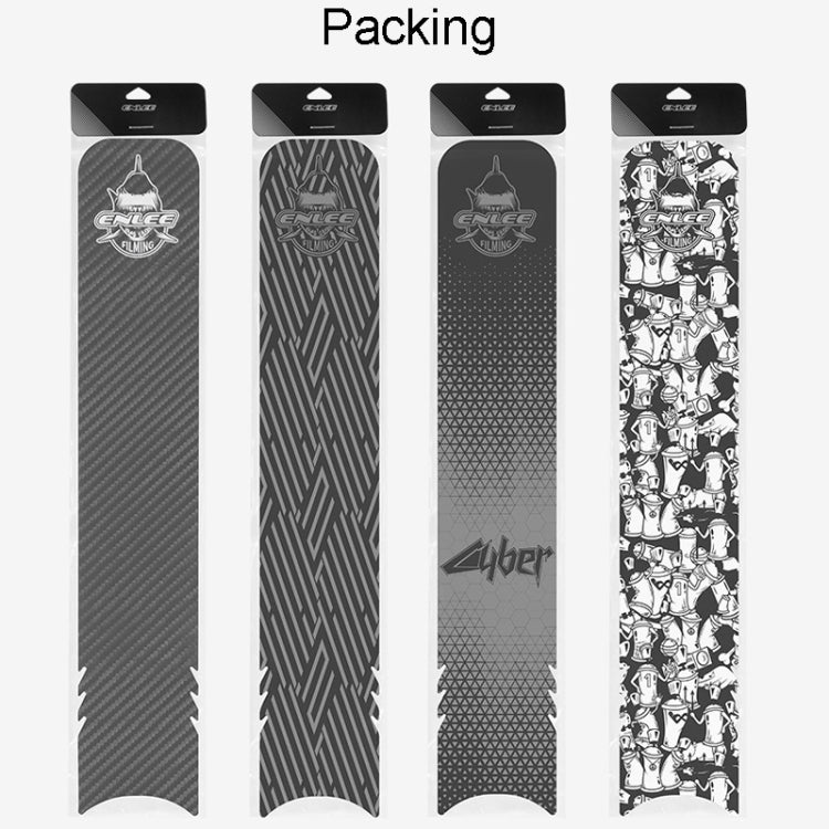 ENLEE E17305 6pcs /Set Road Bike Frame Stickers Thickened Waterproof Chain Guard Protector Decal