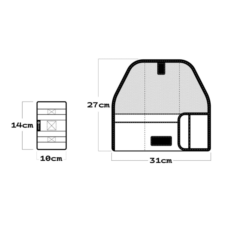 ENLEE EN-5641412 Bicycle Storage Tail Bag Road Bike Seat Cushion Snap-on Repair Kit