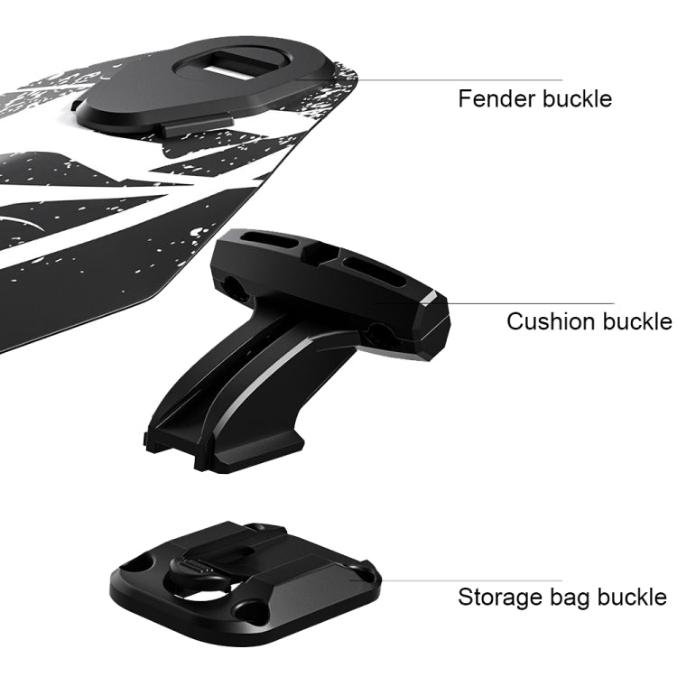 ENLEE EN-5641412 Bicycle Storage Tail Bag Road Bike Seat Cushion Snap-on Repair Kit