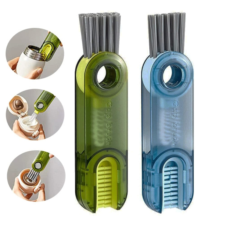 3 In 1 U shaped Cup Lid Cleaning Brush Water Bottle Cover Groove Cleaner