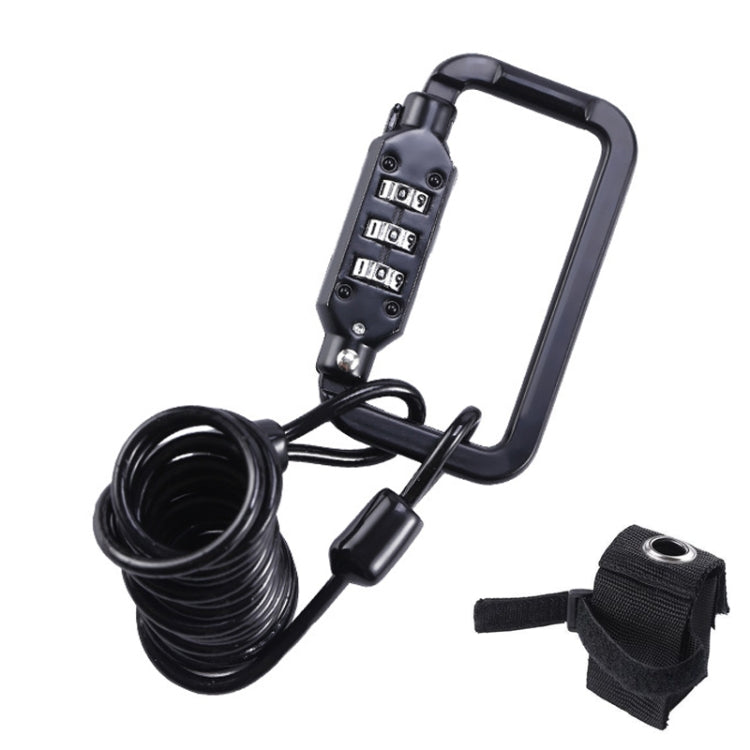 Universal Safety Code Wire Rope Helmet Lock for Motorcycles Bicycles