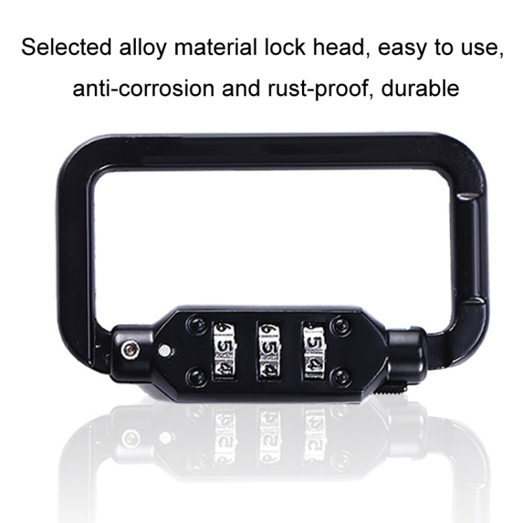 Universal Safety Code Wire Rope Helmet Lock for Motorcycles Bicycles