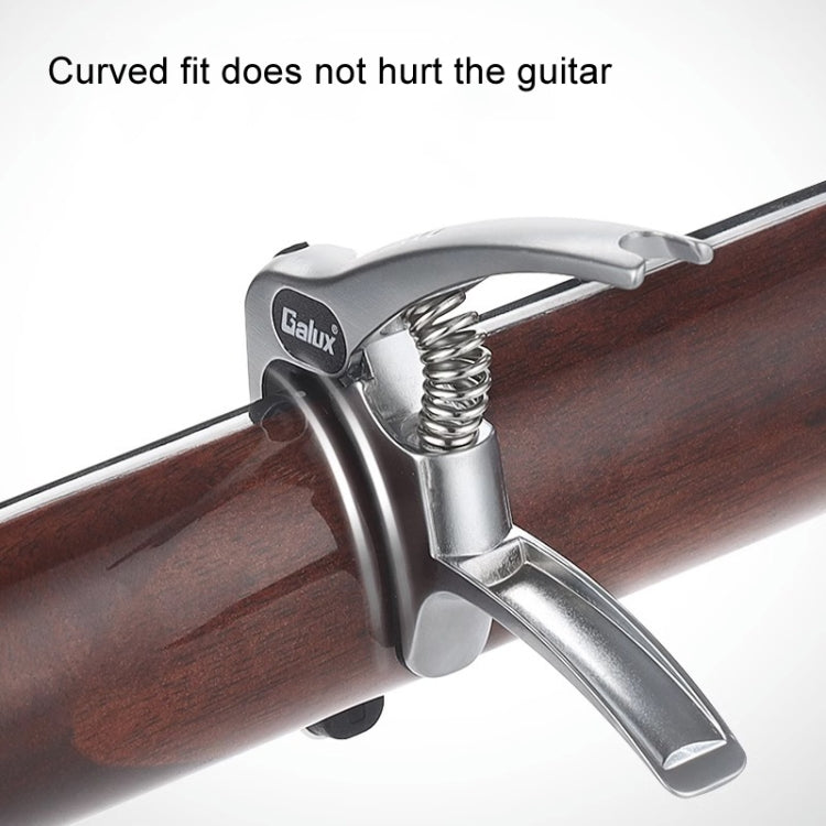 Galux GC501A Acoustic Guitar Pitch Clip Folk Ukulele Metal Clip With Storage Bag