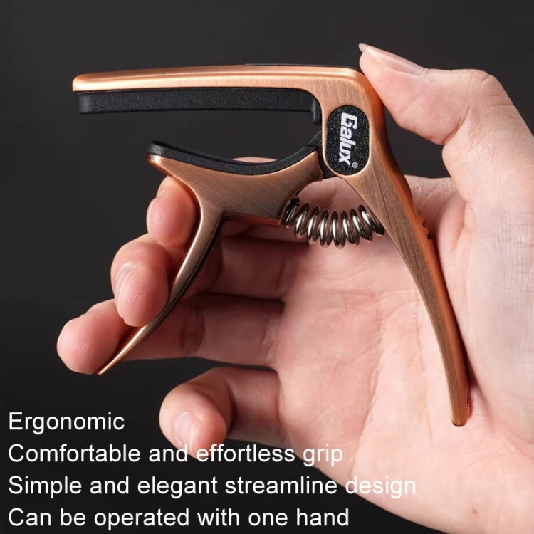 Galux GC501A Acoustic Guitar Pitch Clip Folk Ukulele Metal Clip With Storage Bag