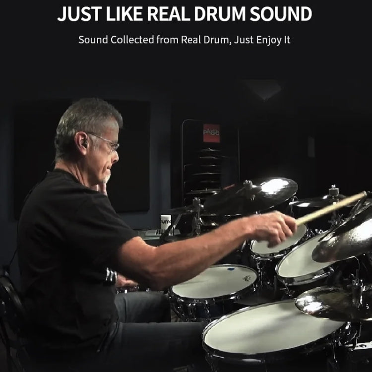 W562 Thickened 7 Drum Set Silicone Hand Rolled Drums Jazz Drums Percussion Instruments Electronic Drums