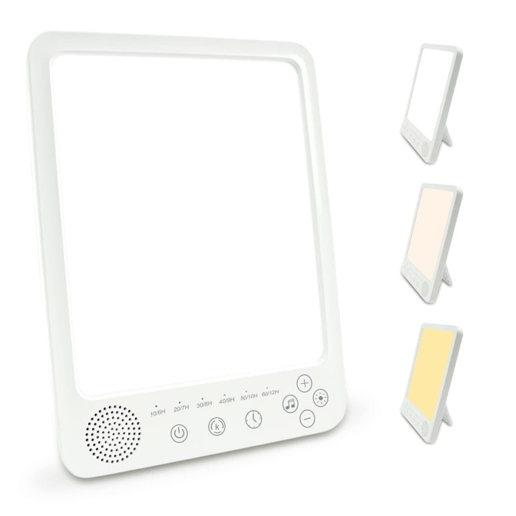 Simulated Sunlight Lamp White Noises Machine SAD Therapy Light With Timer