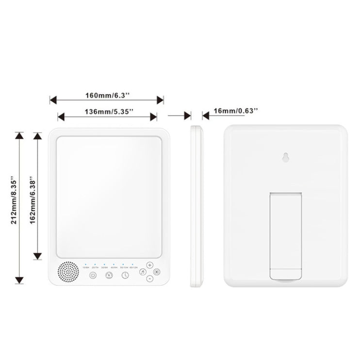 Simulated Sunlight Lamp White Noises Machine SAD Therapy Light With Timer
