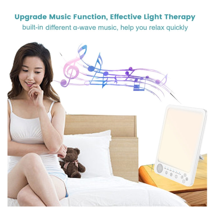 Simulated Sunlight Lamp White Noises Machine SAD Therapy Light With Timer