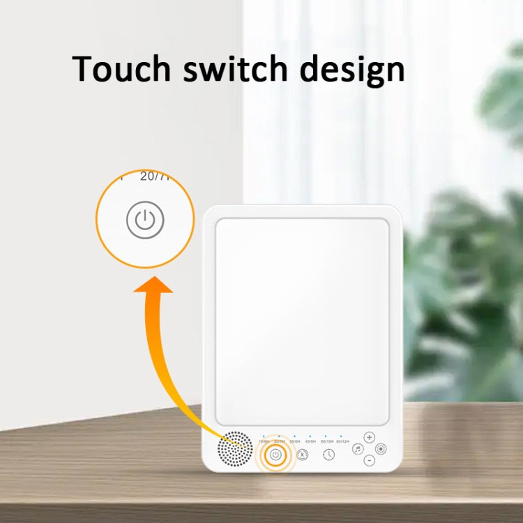 Simulated Sunlight Lamp White Noises Machine SAD Therapy Light With Timer