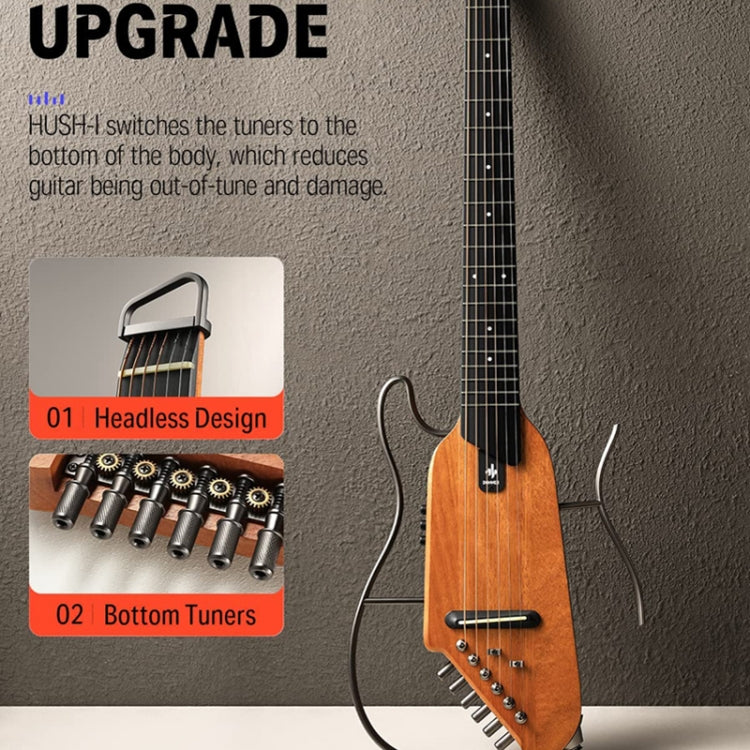 DONNER Smart Headless Silent Guitar Travel Portable Detachable Acoustic Guitar