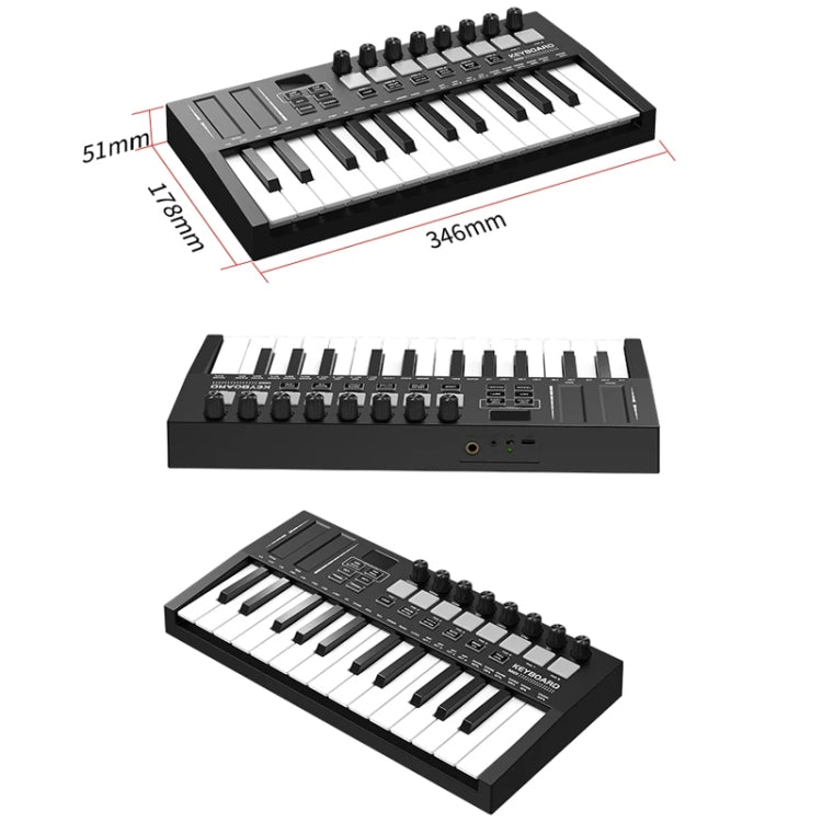 MD02 25 Key USB Keyboard And Drum Pad MIDI Controller Keyboard Piano