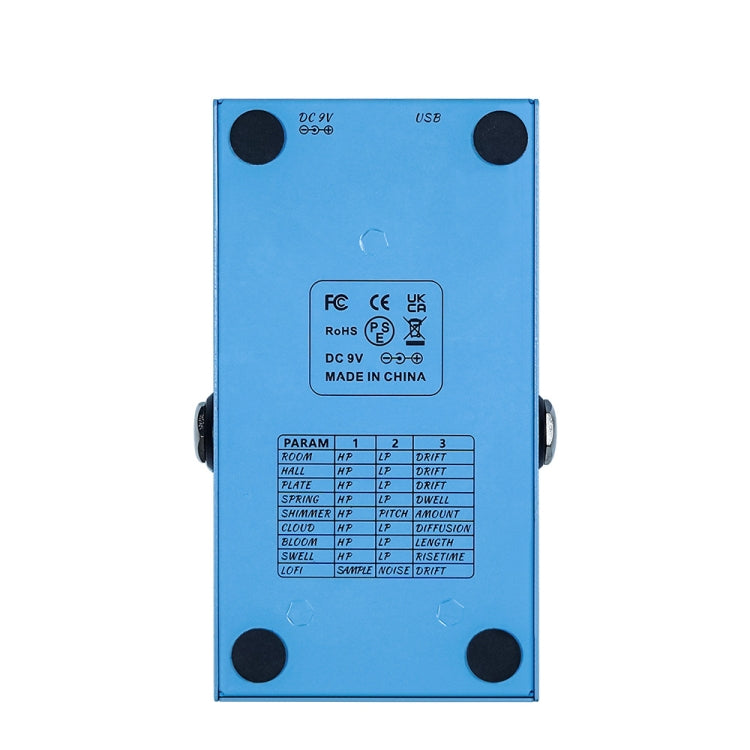 M-VAVE Guitar Monoblock Effects Digital Modeling Reverb Effects