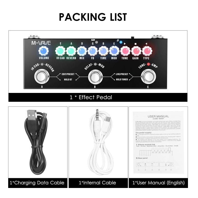 M-VAVE Cube Baby Guitar Effect Device Guitar Accessories