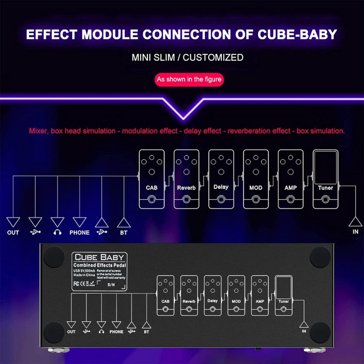 M-VAVE Cube Baby Guitar Effect Device Guitar Accessories