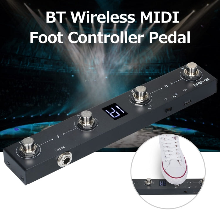 M-VAVE MIDI Bluetooth Controller MIDI Pedal Page Turner Multifunctional Musical Instrument Accessories