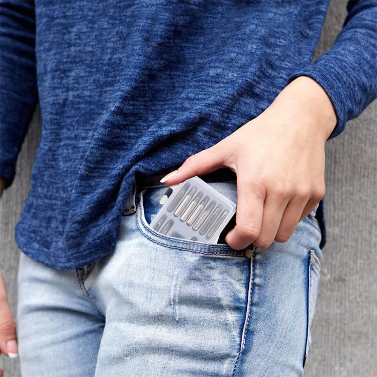 HOSHE 16 In 1 Mini Screwdriver Set Multiple Screwdriver Bits Watch Eyeglasses Repair Tool