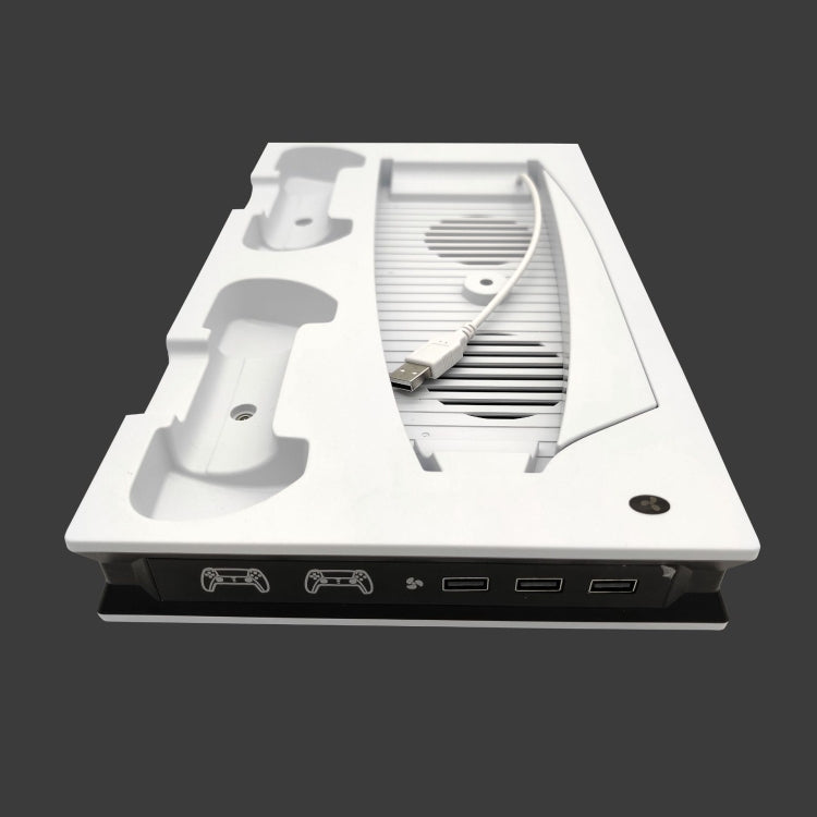 For PS5 Digital / Optical Drive Console Cooling Fan Controller Charging Base With Light Dock Stand