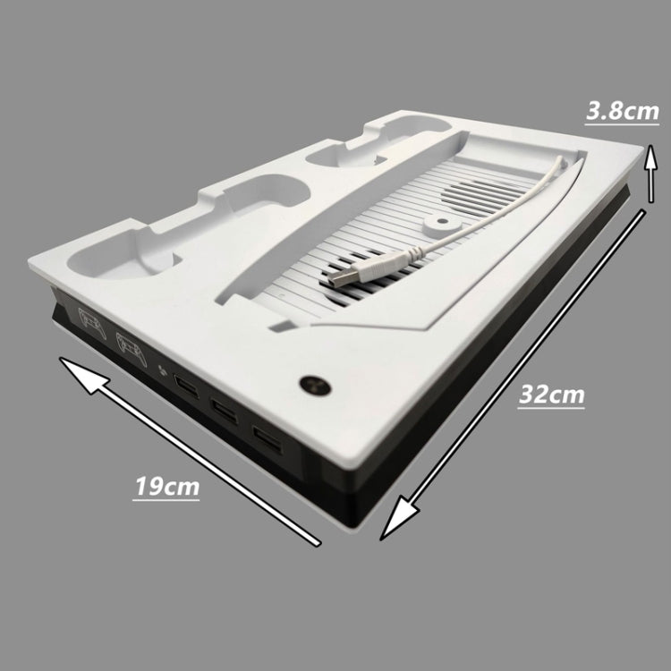 For PS5 Digital / Optical Drive Console Cooling Fan Controller Charging Base With Light Dock Stand