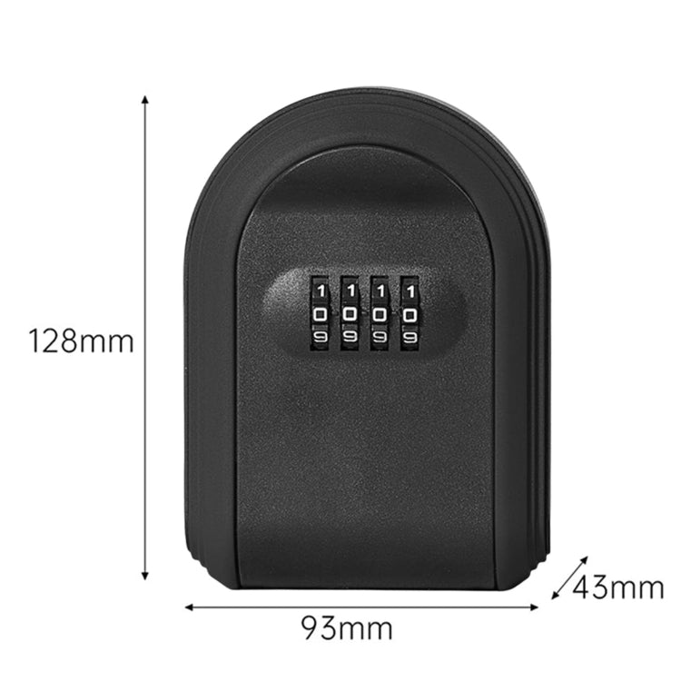 Full Plastic Key Box Password Lock Door Key Storage Password Box