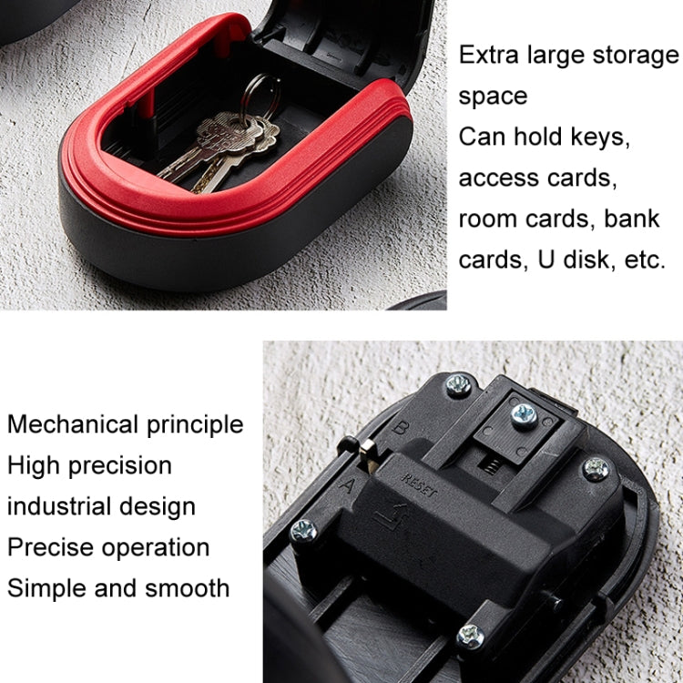 Full Plastic Key Box Password Lock Door Key Storage Password Box