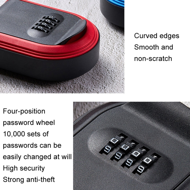 Full Plastic Key Box Password Lock Door Key Storage Password Box
