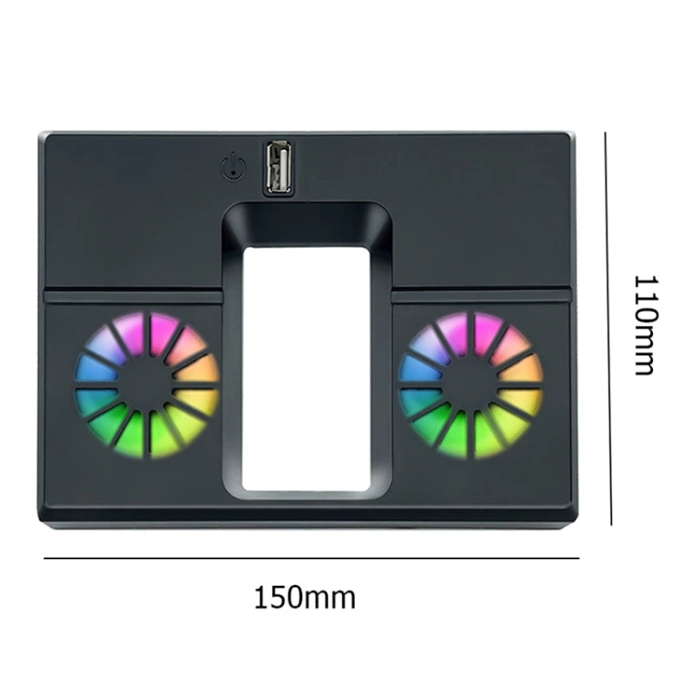 For Xbox Series X Console Cooling Fan With LED Lights Rear Fan Cooler