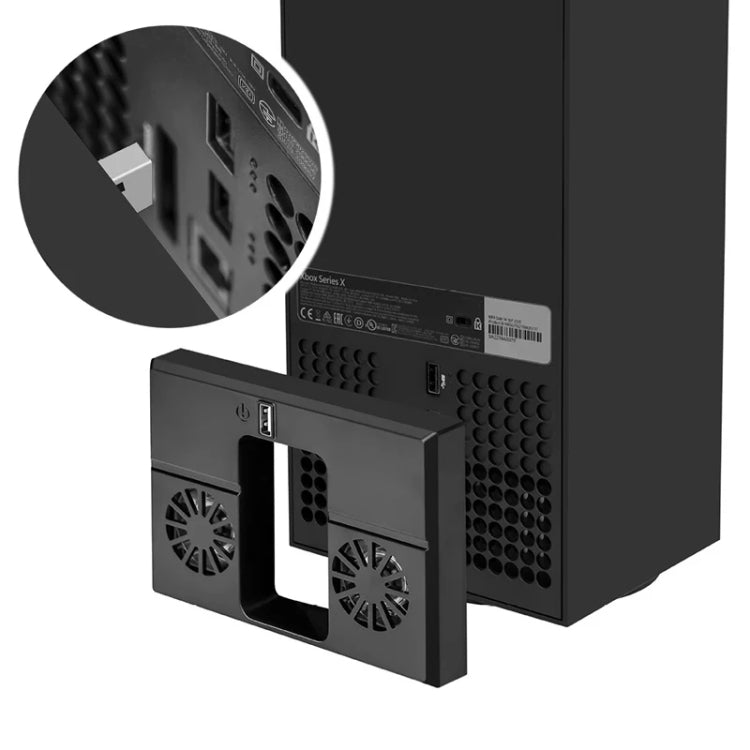For Xbox Series X Console Cooling Fan With LED Lights Rear Fan Cooler