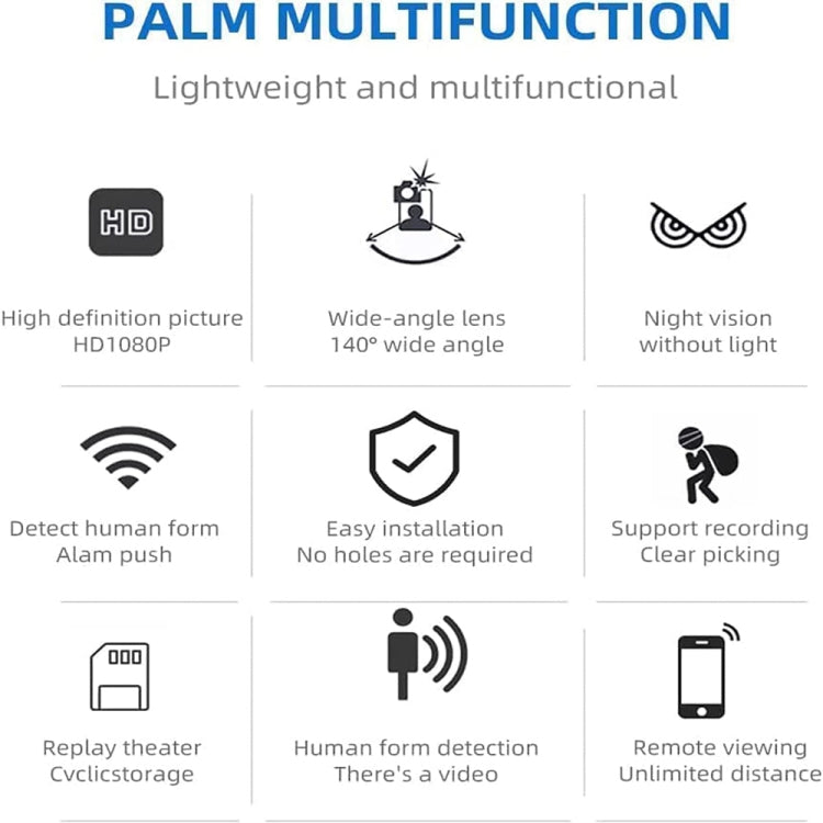 2 Million Pixel HD Home Smart WIFI Remote Mini 1080P Surveillance Camera