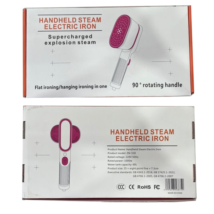 1000W 60ml Water Tank Handheld Garment Steamer with Rotatable Ironing Panel