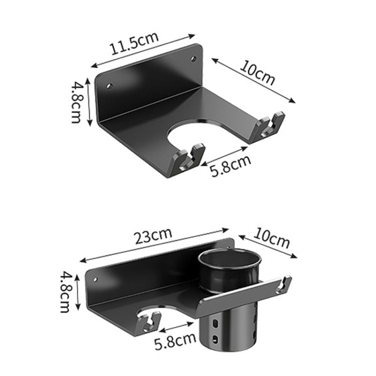 Bathroom Hair Dryer Rack Wall Mounted Soap Toiletries Shelf