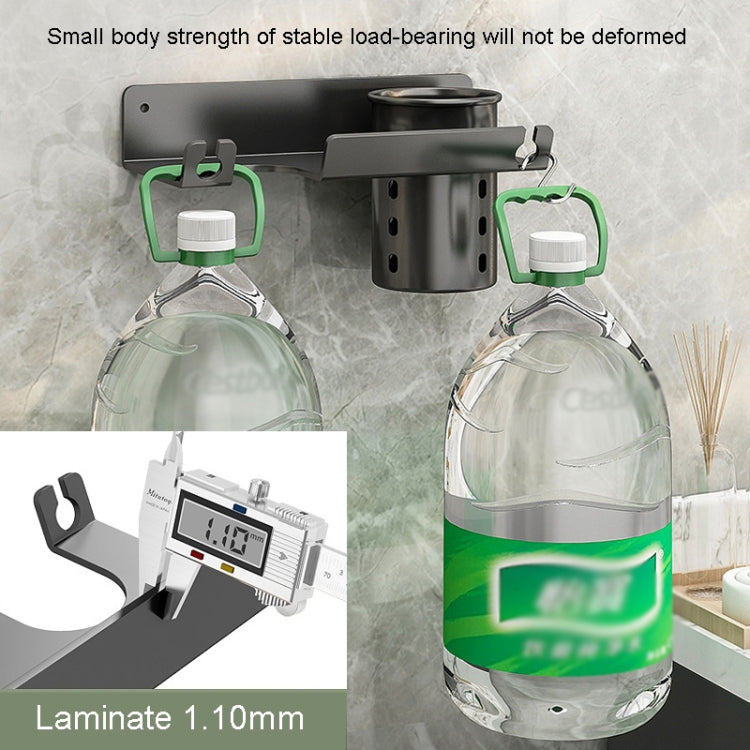 Bathroom Hair Dryer Rack Wall Mounted Soap Toiletries Shelf