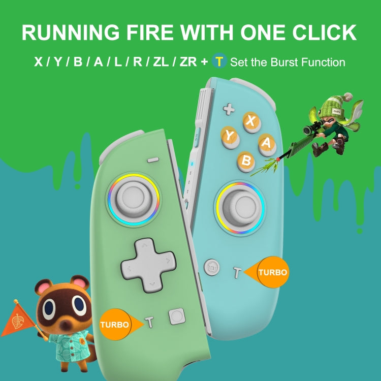 For Switch Joycon With Colorful Light Left And Right Handle