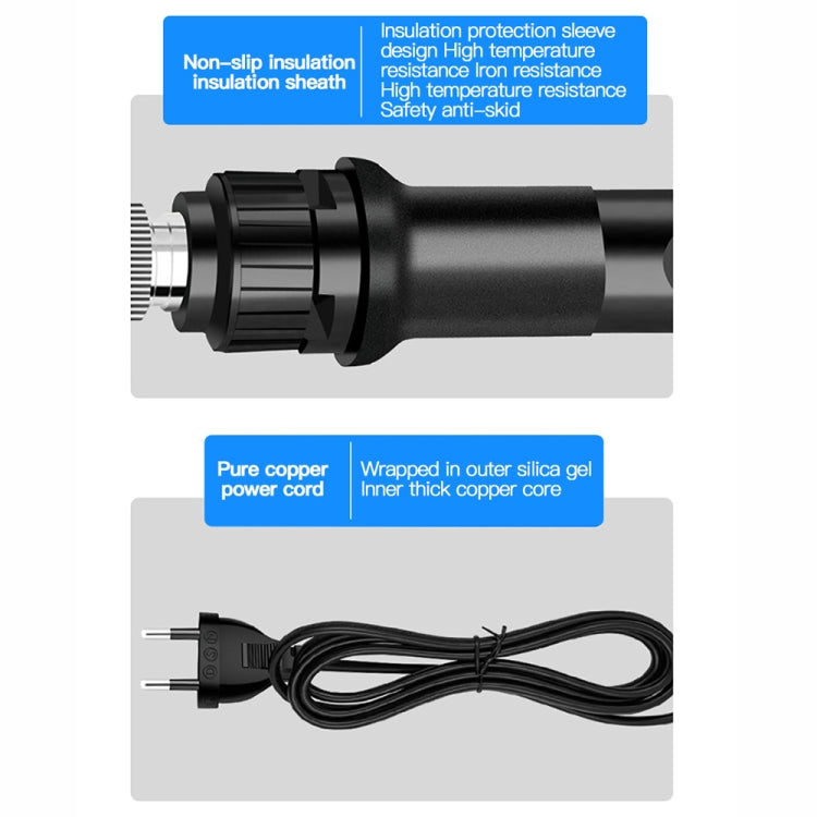 10pcs/ Set 80W Internal Heating Welding Digital Display Soldering Iron Temperature Adjustment Set