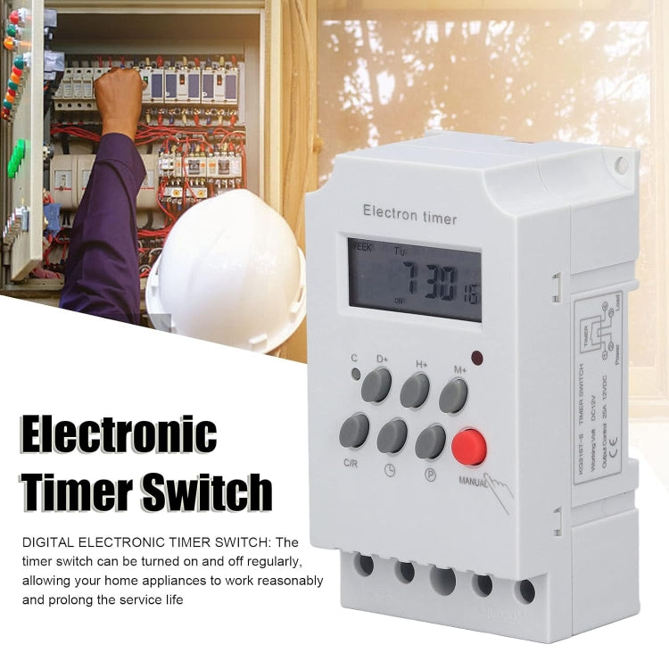 220V 25A Microcomputer Time Control Switch Time Control Timer
