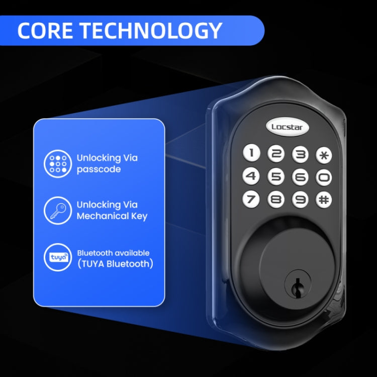 C88 Bluetooth Remote Tuya Automatic Smart Electronic Password Door Lock