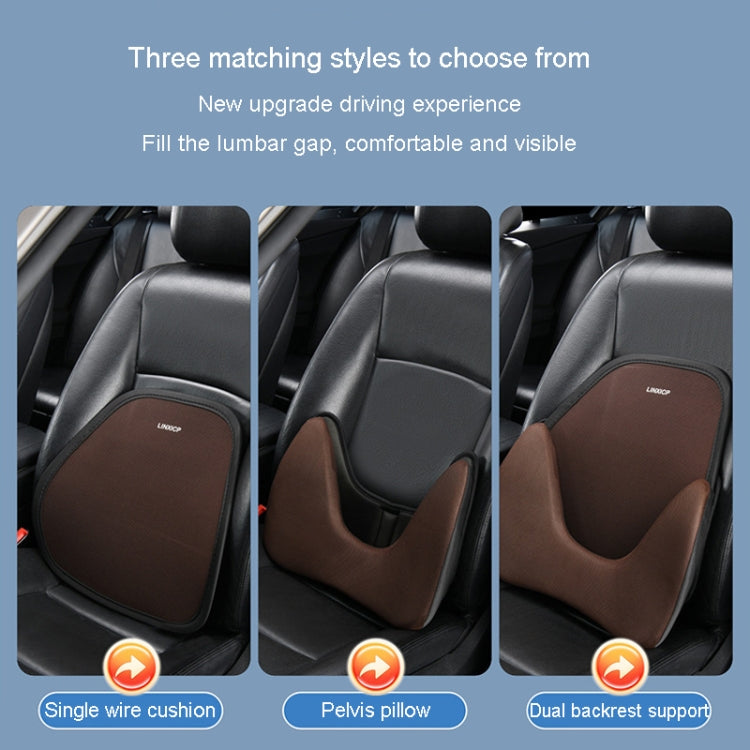 LINXICP 3 In 1 Car Seat Lumbar Cushion Summer Special Memory Foam Breathable Car Back Pad