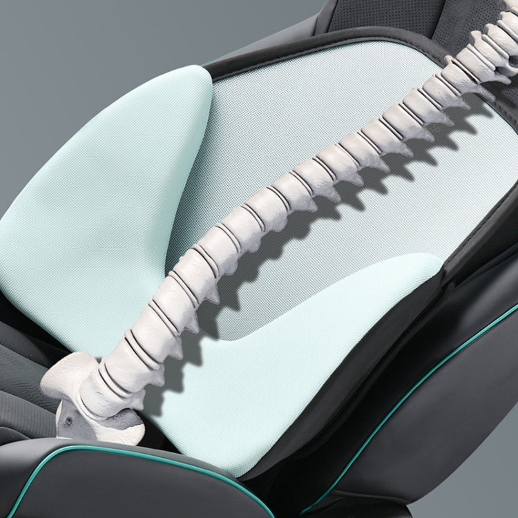 LINXICP 3 In 1 Car Seat Lumbar Cushion Summer Special Memory Foam Breathable Car Back Pad