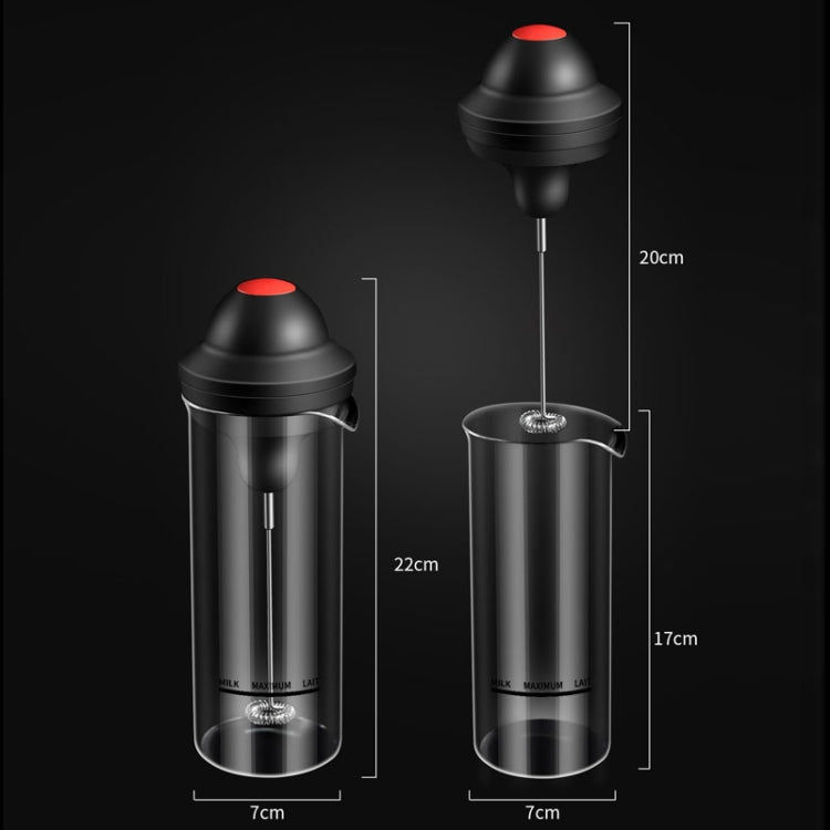 Kacheeg Electrical Stainless Steel Coffee Whisk Portable Whipping Milk Froth Mixer