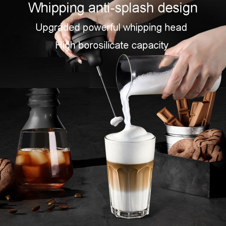 Kacheeg Electrical Stainless Steel Coffee Whisk Portable Whipping Milk Froth Mixer
