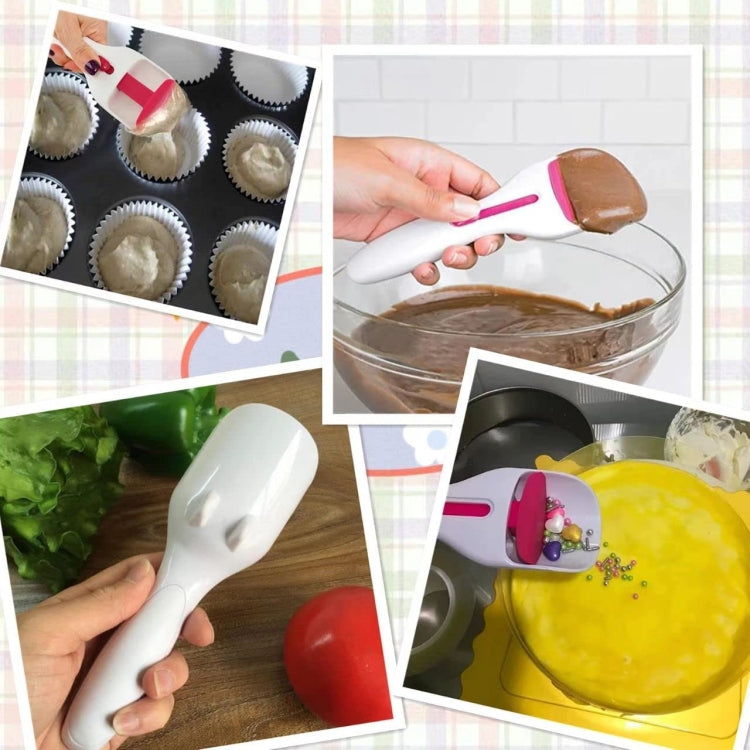 Cupcake Scoop Can Push Labor-saving Batter Chocolate Sauce Measuring Spoon