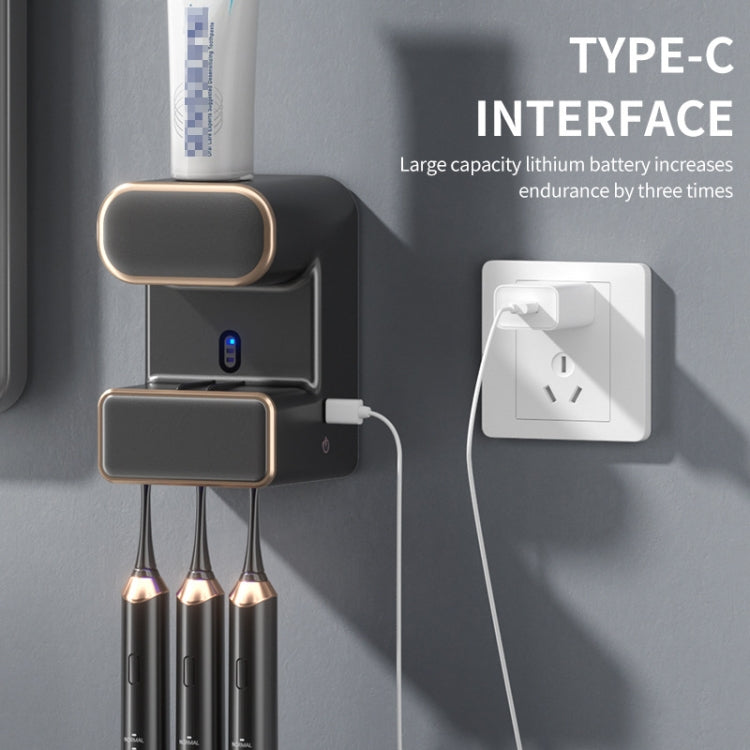 Smart Induction Toothpaste Squeezer Wall-mounted Toothbrush Holder