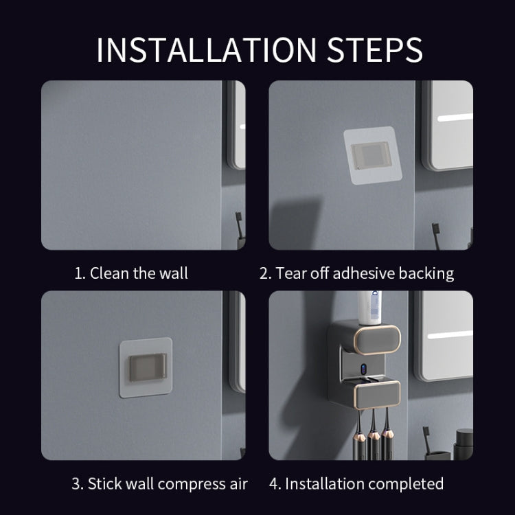 Smart Induction Toothpaste Squeezer Wall-mounted Toothbrush Holder