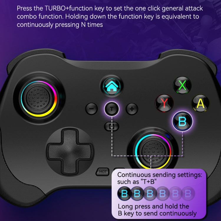 Z01 Wireless Gaming Vortex Dual Hall Body Grip For Switch / PS3 / PS4 / Adroid / IOS