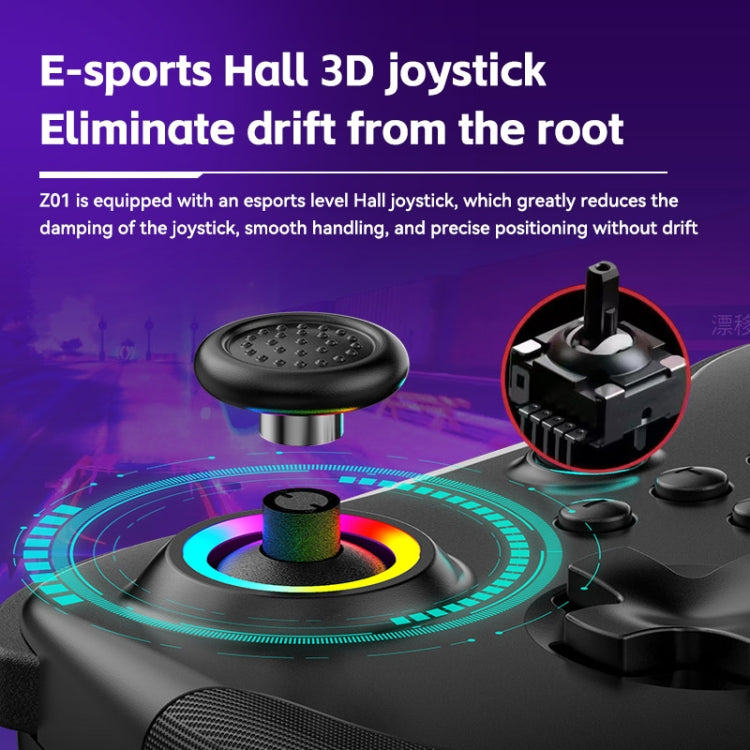 Z01 Wireless Gaming Vortex Dual Hall Body Grip For Switch / PS3 / PS4 / Adroid / IOS