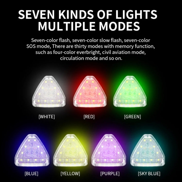 M7 Motorcycle Flashing Light Waterproof Long Duration Wireless Remote Control Modified Warning Lights